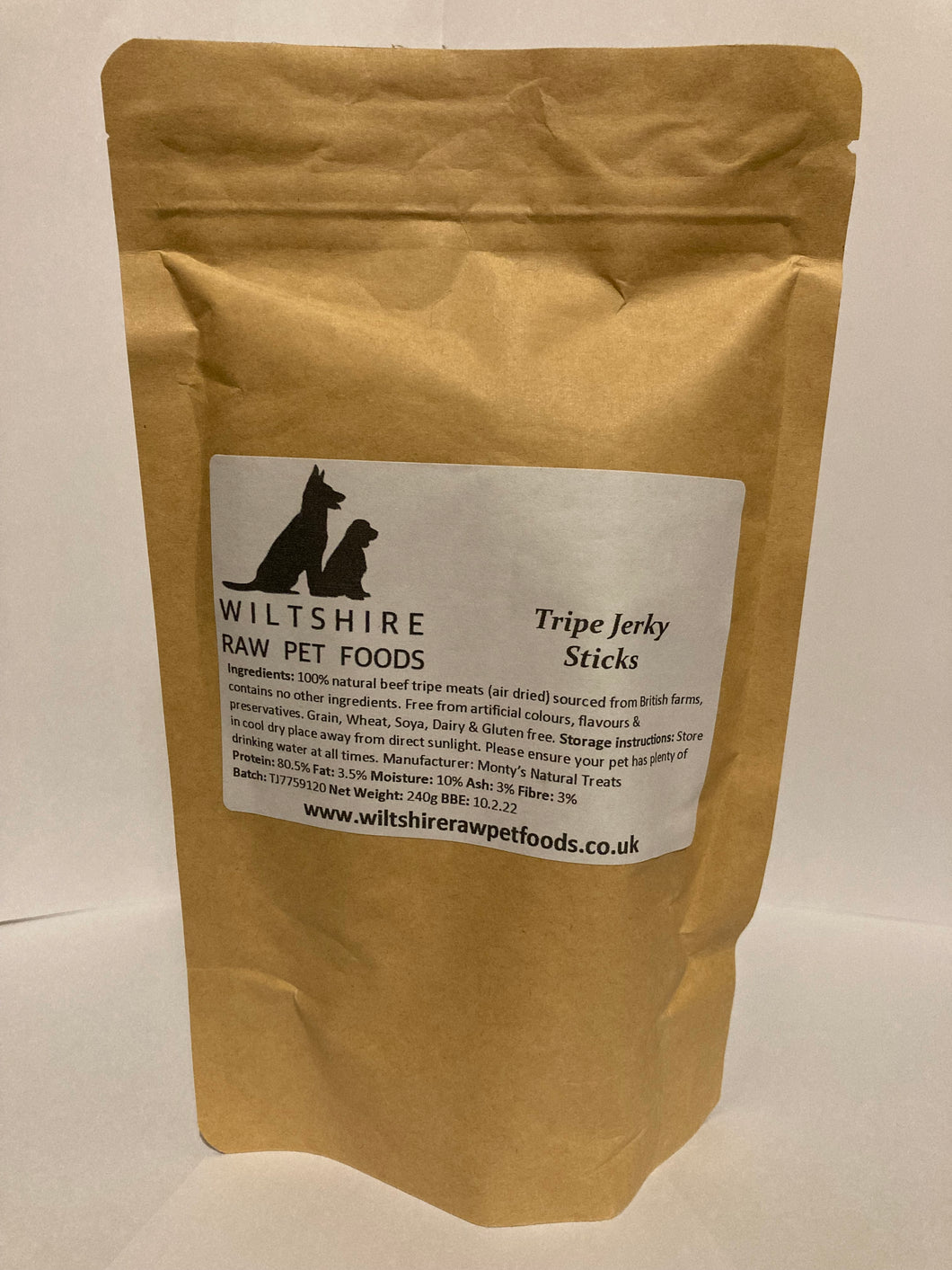 WR - Tripe Jerky Sticks (20 sticks per bag)